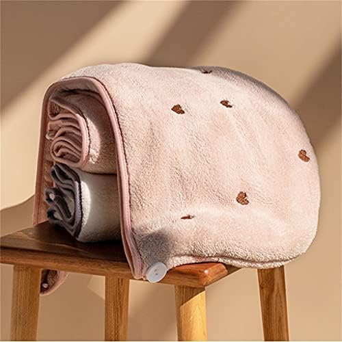 Jeoswod Hat za sušenje kose Ženski dvostruki zgušnjavani Super Apsorpcijski brisač za ručnike za kosu