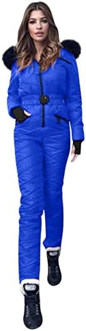 Snežna odijela za žene, Onesies skijaška odjeća na otvorenom sportove s kapuljačom kapuljače za ljuljanje Kovrat zbiva vodootporne