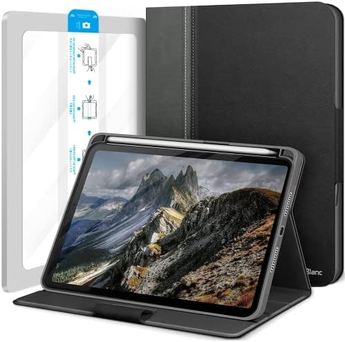 Slučaj KingBlanc za iPad Mini 6. generacije i HD čistog zaštitnika zaslona, ​​veganski kožni poklopac i kaljeno stakleni film sa automatskom