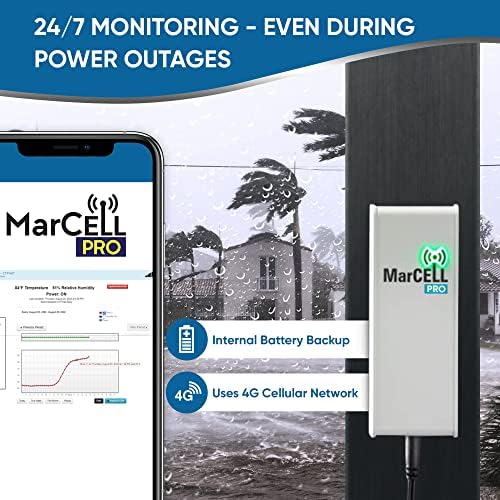 MarCELL PRO-profesionalni nivo daljinska temperatura, vlažnost i Monitor snage i vode ili curenja-nije potreban WiFi-RV, mrežna soba,