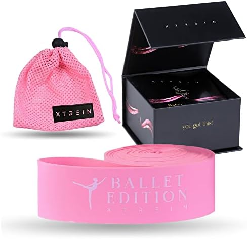 XTREIN baletni rastez - ružičasti bend otpornosti na lateks - Split Trainer - povećajte fleksibilnost - premium magnetska kutija za
