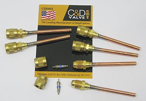 C & amp;D pristupni ventil od bakarne cijevi 3/16 CD8403 paket od 6