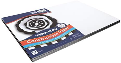 Tru-ray Premium Građevinski papir, crno-bijelo, 12 x 18, 72 listova
