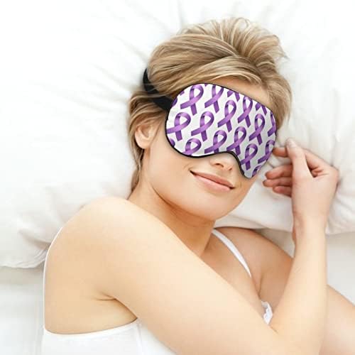 Ljubičasta svijest Trake mekane maske za oči s podesivim remen laganim udobnim očima za spavanje