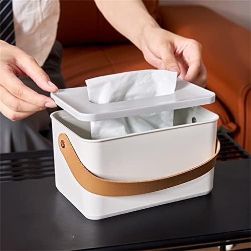 SDGH prijenosni kućni tkitni tkivni kutija okrugla kvadratna kutija za odlaganje salveta za stol vrh čaja Restoran White