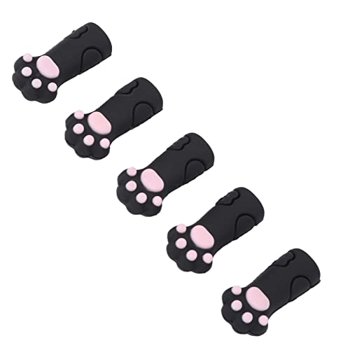 EVTSCAN 5kom makaze za zanoktice Cover Protector cat Paw Shape Silikonski trimer za zanoktice zaštitni rukav za nokte i nokte na nogama