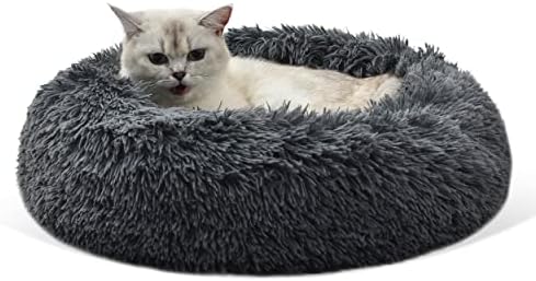 Gavenia kreveti za mačke u zatvorenom prostoru -20 x20 perivi krofni za mačke i pseće krevete,Meki plišani jastuk za kućne ljubimce,vodootporno