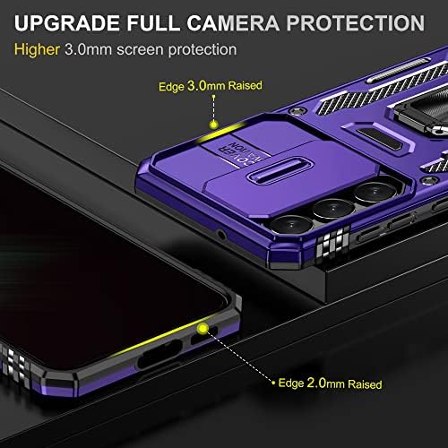 Slučaj Samsung Galaxy S23 Plus - TOCKOFT koferi za S23 Plus 5G - Ugrađeni pomak za klizanje poklopca za zaštitu kamere protiv ogrebotine