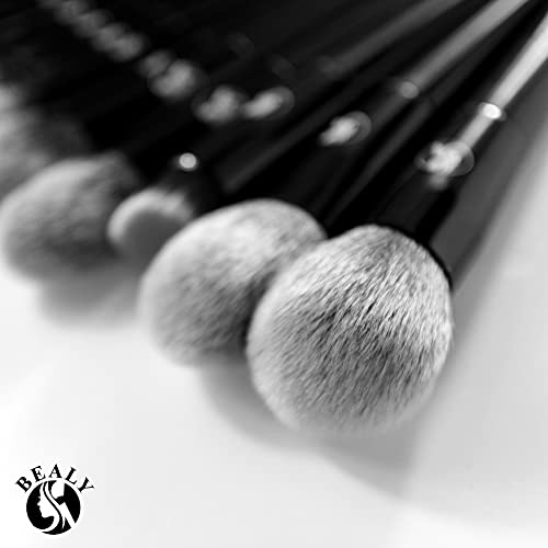 Bealy makeup četkice Premium sintetički temeljni prah korektori sjenila šminke 17 kom set četkica, crna vatra