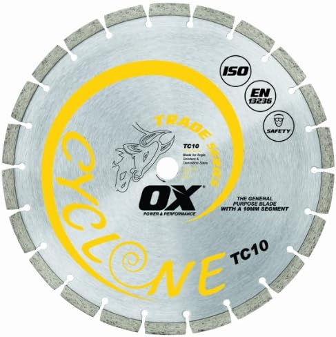 OX OX-TC10-12-20 trgovina 12-inčnim dijamantskim sečivom opće namjene, provrt 20 mm