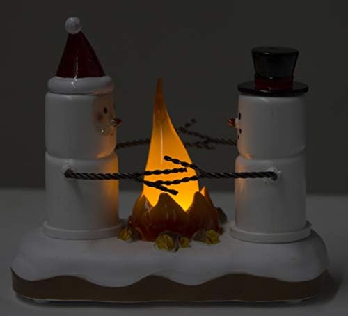 Gnz božićni ukrasi - S'mores CAMPFIRE LED svjetlucava osvijetljena figurica