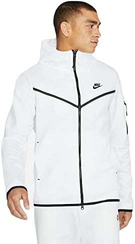 Nike Sportswear Tech Fleece punog zip dukseva MENS MINS X-VELIKA bijela / crna