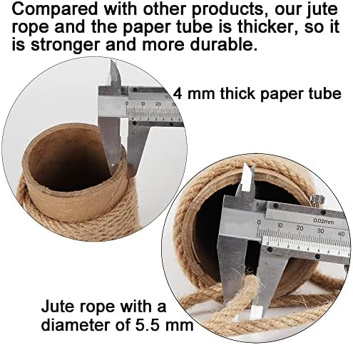 ECCIBOUN M8 M10 7.87 in~21.65 in 20cm~55cm Cat Tree zamjena stuba za grebanje Jute sa vijcima vijcima i Imbus ključem