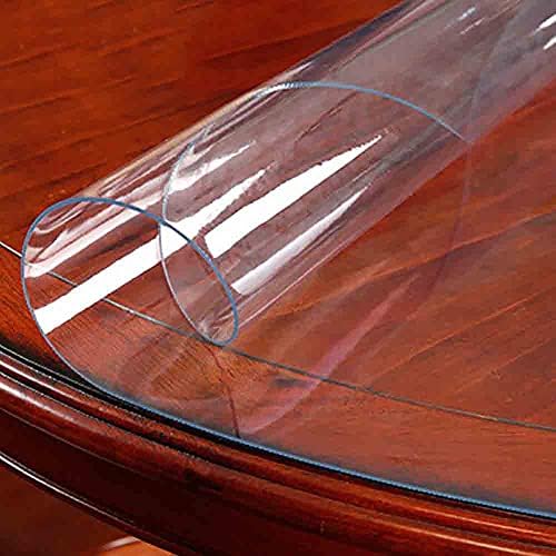 Pročisti stol zaštitnik PVC vinyl plastični stolnjak kuhinjski stol pokriva kristalno obrišne krug stolnjak blagovaonica za obrnuc