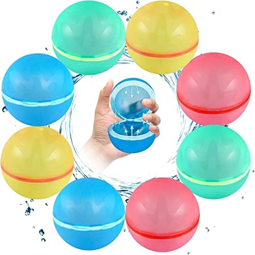 Soppycid magnetski baloni za ponovno za višekratnu upotrebu, 8 pakovanja Vodena bomba za punjenje ploča za prapljenje samo zaptivanje