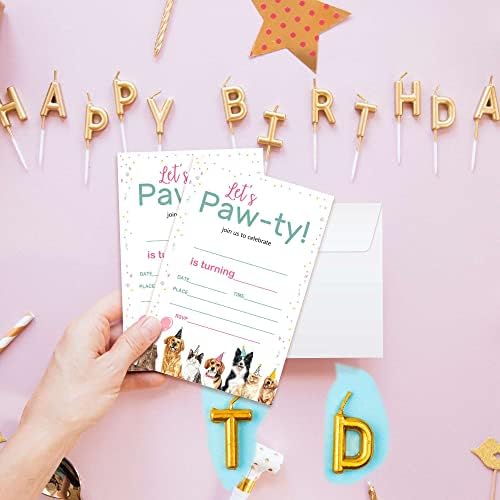 Kartice za rođendanska pozivnica Axamdam, balon za dječje dječake i djevojčice, 20 karata sa 20 koverte Party favorizira i proslave-A037
