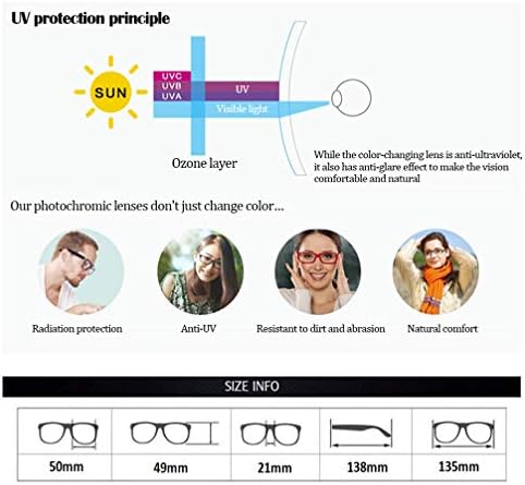 RXBFD fotohhromičke naočale za čitanje, retro puni rim metalni okvir protiv UV-uV udobnih sunčanih naočala, pogodno za muškarce i