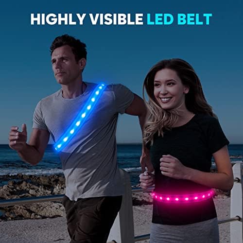 Higo LED pojas-Osvijetlite svoje noćne avanture ovim reflektirajućim pojasom za trčanje radi sigurnosti i vidljivosti