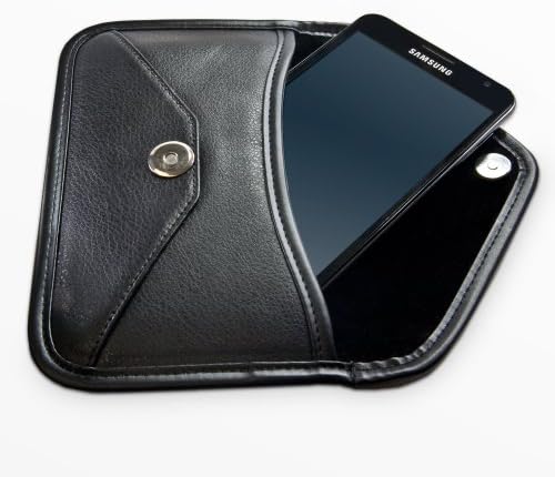 Boxwave Case kompatibilan sa Galaxy Note 3 Neo - Elite kožna messenger torbica, sintetički kožni poklopac koverte za kovertu - Jet