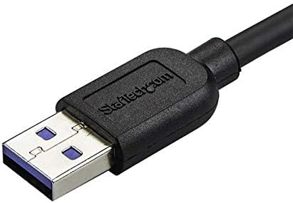 StarTech.com 0.5 m 20in Slim Micro USB 3.0 kabl M / M-pravi ugao Micro-USB-USB 3.0 a do Micro B-ugao Micro USB 3.1 Gen 1 5Gbps, Crna