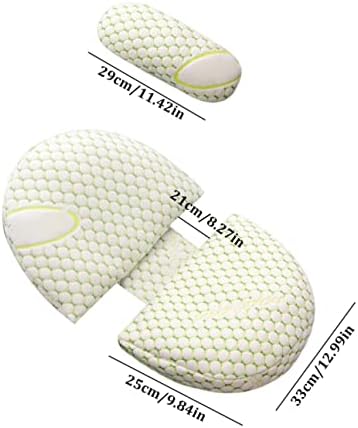 Jastuk za trudnoću, jastuk za cijelo tijelo u obliku slova U I Podrška za trudnice - klinasti jastuk podesivi jastuk za trbuh sa odvojivom