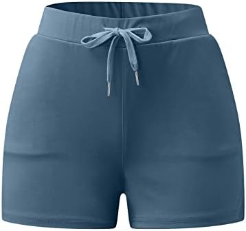 Beuu Workout Shorts Ženske trčanje sportskih atletskih kratkih vještača sa džepom ljetne casual joga kratke hlače