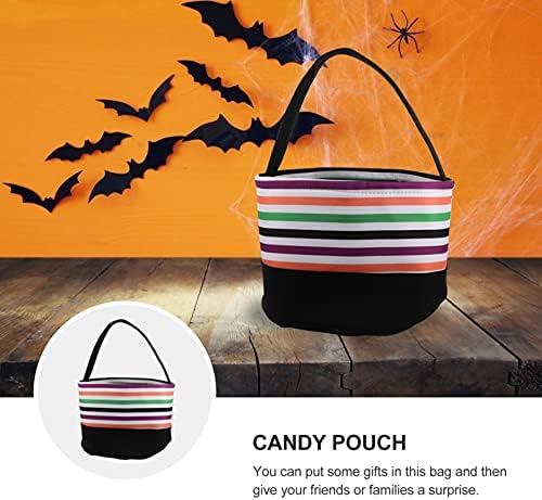 KESYOO HALLOWEEN DECOR HALLOWEEN trik ili tretiraju torbe Halloween Candy kašike tote torbe s ručkom prenosivom kantu za višekratnu