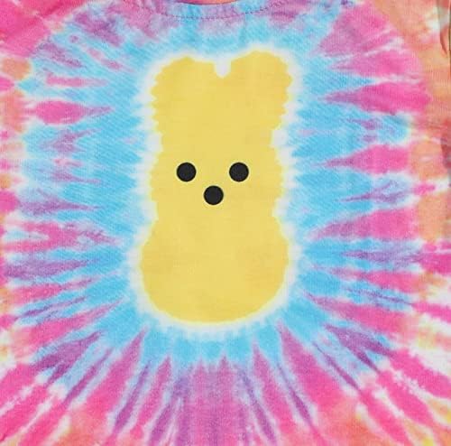 Supeya Tie Dye Bunny majica Toddler Funny Easter Rabbit Dan Majica Bunny Rainbow boje kratkih rukava