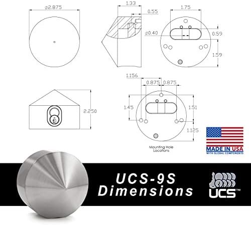 Paclock's UCS-9S katanac, kupujte američki akt u skladu, patentne packene pak sa puknim rupama, od nehrđajućeg čelika, visoki sigurnosni