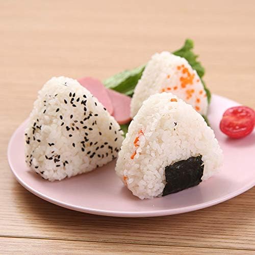 6pcs Clear Plastic Sushi kalup Case Trokut Rice Ball Maker Sushi Diy Kuhinjski alat sa poklopcem za početnike i profesionalni kod kuće, Restoran, Hotel