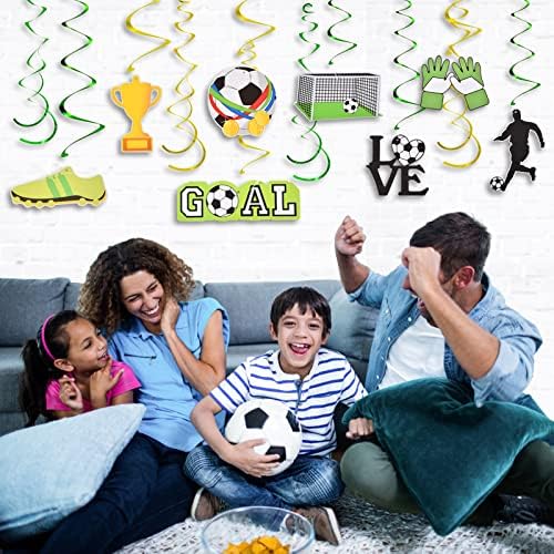 12 komada Soccer Viseći vrtlog za ženski svjetski kup 2023 zabavni ukrasi, ahfufe nogometni rođendanski ukrasi pokloni za tuširanje