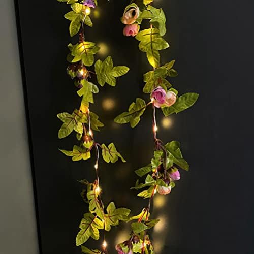 Aolity solarna zelena lista, LED Ivy Fairy Light ArtIficial Cvjetni svjetiljki Solarni vinovši loze Garland Svjetla za zidne tablice
