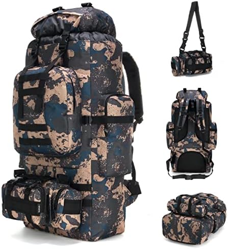 King'sguard 100l ruksak za planinarenje za kampiranje Molle Ruksak Vojni ruksak za kampiranje dnevni ruksak