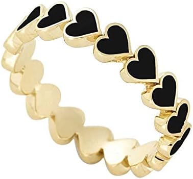 Prstenovi za žene 2023 rođendanski pokloni srce ljubav višebojni prsten zvona Dijamantni modni nakit za breskvu šuplji prsten