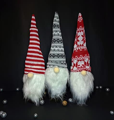 Boca vina Gnome Cover Božić Gnome Boce Topper 3 kom - dekor - Božić - Poklon razmjena - bijeli slon