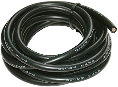 Tuofeng 8 Gauge Wire silikonske žice 20 Feet - 8awg kabl za napajanje, kabl za baterije [10 ft crna i 10 ft Crvena] 1650 Strands Nasukana