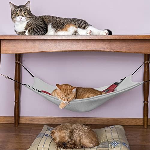 Viseća mreža za kućne ljubimce slatka mačka mačka spavaći krevet sa podesivim naramenicama i metalnim kukama 16,9x13