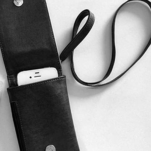 Cvjetno šareno umjetničko zrno zidno novčanik tašna viseća mobilna torbica crni džep