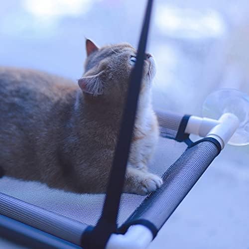 Mačji prozor smuđ, usisne čašice viseća mreža za mačji prozor lako se čisti lako se instalira ušteda prostora za sunčanje od 360 stepeni