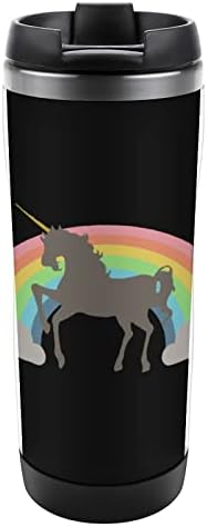 Rainbow jednorog Putovanje Kafe šalice sa izoliranim čašama od nehrđajućeg čelika dvostruka vodena boca sa dvostrukom zidnom bocom