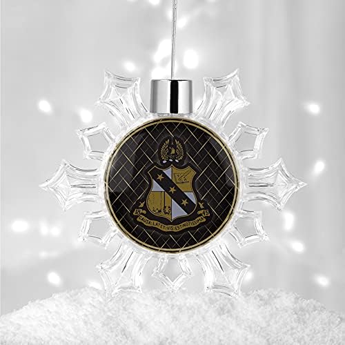 Alpha Sigma Phi Fraternity Snowflake ukras za božićnu jelku ukras za uređenje kućnih praznika na drvetu