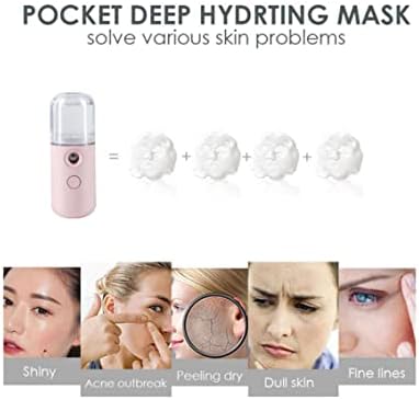Facial Mist Mini Face Steamer FACHION MISTER MINI STEPER USB punjiva prskalica za punjivu maglu za dnevnu šminku za zaštitu kože Ružičasta