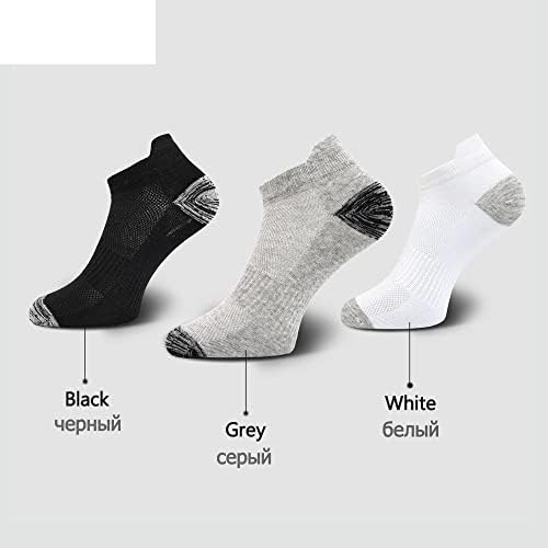 GPPZM 10 parova Muške čarape za gležnjeve Sportske pamučne sportske čarape MESH čarape sa lučnim nosačem