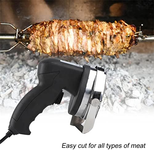 Žiro nož električni rezač za ćevape,komercijalni rezač za meso Shawarma, električni žiro rezač za meso, sa 2 oštrice 80w turski žiro
