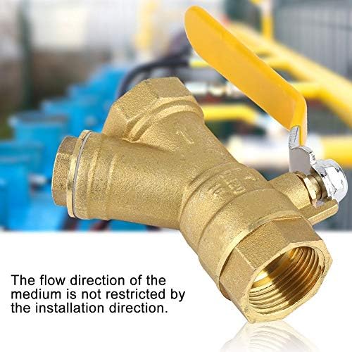 Mesingani filter kuglični ventil, 3/4 inčni Y Tip ženski navodni navoj kuglični ventil BSPP Push za povezivanje ventila za vodu prirodni