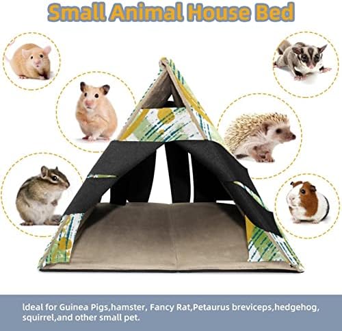 Gvineja skrovična kućna kućna krevet, apstraktni uzorak zelena zečja špilja, vjeverica činčila hrčka hedgehog gnijezdo kavez