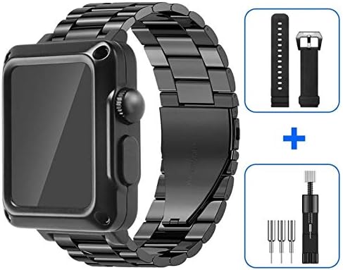 Gikos čelični kaiš za Apple Watch 7 6 SE 5 4 3 SE nehrđajući čelik mod za iWatch 44mm 42mm 38mm 40mm Luksuzni metalni futrola i zaštitni