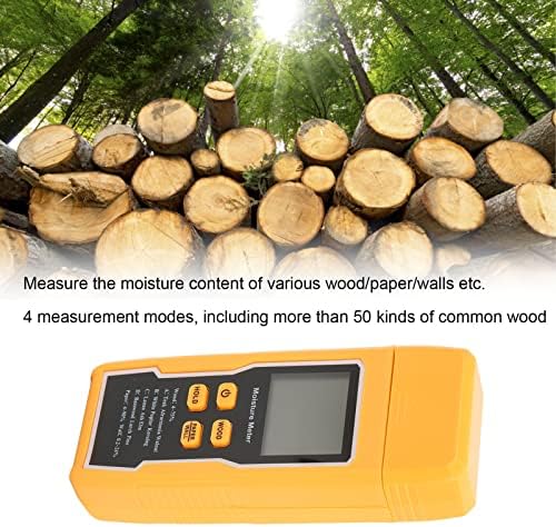 Merač vlage drveta, ispitivač vlage, Zidni detektor vlage, vlažni tester PIN tipa Veliki LCD ekran sa pozadinskim osvetljenjem za