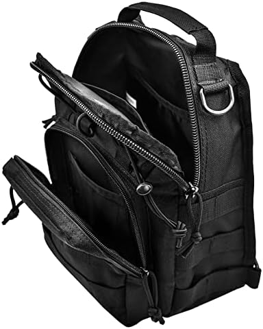 Gurisslife taktički ruksak 10L Mala praznična torba ramena EDC torba crossbody pakovanje za muškarce, molle sustav, putovanja, planinarenje,