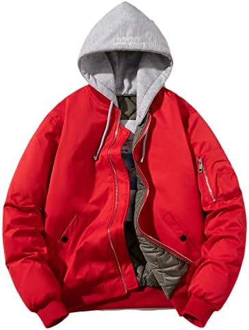 Plus size za bomberne jakne za muškarče kaputi sa kapuljačom zimski podstavljeni vojni jakn s uklonjivom kapuljačom prekrivenom aktivnom